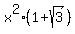 x%5E2%2A%281%2Bsqrt%283%29%29