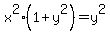 x%5E2%2A%281%2By%5E2%29=y%5E2