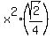 x%5E2%2A%28sqrt%282%29%2F4%29