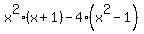 x%5E2%2A%28x%2B1%29+-+4%2A%28x%5E2-1%29