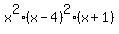 x%5E2%2A%28x-4%29%5E2%2A%28x%2B1%29