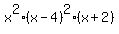 x%5E2%2A%28x-4%29%5E2%2A%28x%2B2%29