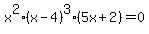 x%5E2%2A%28x-4%29%5E3%2A%285x%2B2%29=0