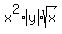 x%5E2%2Aabs%28y%29%2Asqrt%28x%29