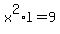 x%5E2%2Al+=+9