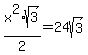 x%5E2%2Asqrt%283%29%2F2+=+24sqrt%283%29