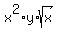 x%5E2%2Ay%2Asqrt%28x%29