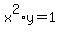 x%5E2%2Ay=1