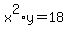 x%5E2%2Ay=18