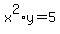 x%5E2%2Ay=5