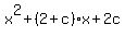 x%5E2%2B%282%2Bc%29x%2B2c