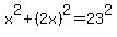 x%5E2%2B%282x%29%5E2=23%5E2