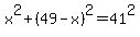 x%5E2%2B%2849-x%29%5E2=41%5E2
