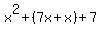 x%5E2%2B%287x%2Bx%29%2B7