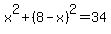 x%5E2%2B%288-x%29%5E2=34