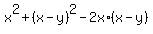 x%5E2%2B%28x-y%29%5E2-2x%2A%28x-y%29