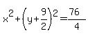 x%5E2%2B%28y%2B9%2F2%29%5E2=%2876%29%2F4