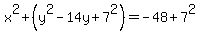x%5E2%2B%28y%5E2-14y%2B7%5E2%29=-48%2B7%5E2