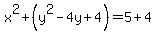 x%5E2%2B%28y%5E2-4y%2B4%29+=+5%2B4