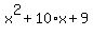 x%5E2%2B10%2Ax%2B9