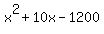 x%5E2%2B10x-1200