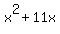 x%5E2%2B11x