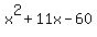 x%5E2%2B11x-60