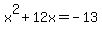 x%5E2%2B12x=-13