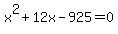 x%5E2%2B12x-925=0