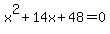 x%5E2%2B14x%2B48=0