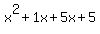 x%5E2%2B1x%2B5x%2B5