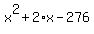 x%5E2%2B2%2Ax-276