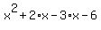 x%5E2%2B2%2Ax-3%2Ax-6