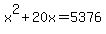 x%5E2%2B20x+=+5376