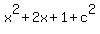 x%5E2%2B2x%2B1%2Bc%5E2