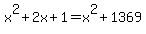 x%5E2%2B2x%2B1=x%5E2%2B1369