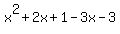 x%5E2%2B2x%2B1+-3x-3
