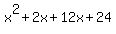 x%5E2%2B2x%2B12x%2B24
