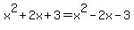 x%5E2%2B2x%2B3=x%5E2-2x-3