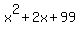 x%5E2%2B2x%2B99
