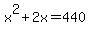 x%5E2%2B2x=440