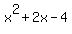 x%5E2%2B2x-4