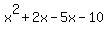 x%5E2%2B2x-5x-10