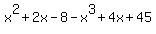 x%5E2%2B2x-8-x%5E3%2B4x%2B45