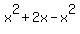 x%5E2%2B2x-x%5E2