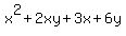 x%5E2%2B2xy%2B3x%2B6y
