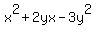 x%5E2%2B2yx-3y%5E2
