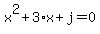 x%5E2%2B3%2Ax%2Bj=0