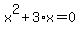 x%5E2%2B3%2Ax=0