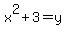 x%5E2%2B3=+y
